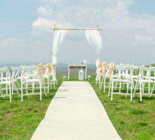 wedding venue with chairs