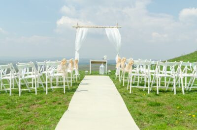 wedding venue with chairs
